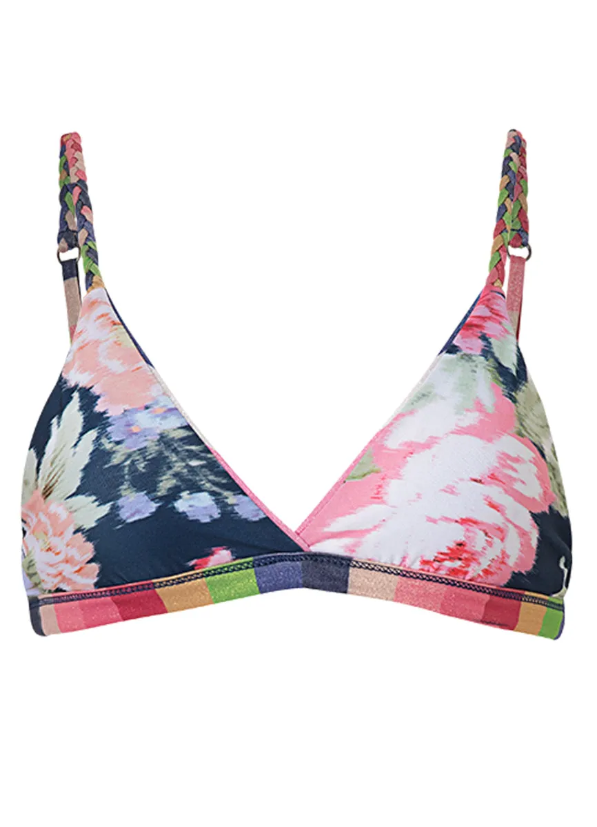 Maaji Candy Stripes Rasha Fixed Triangle Bikini Top Maaji