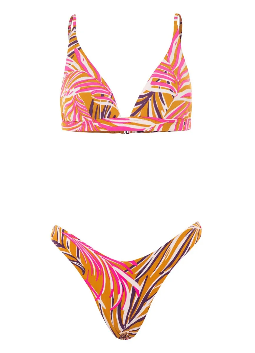 Maaji Caramel Foliage Splendourous High Leg Bikini Bottom Maaji