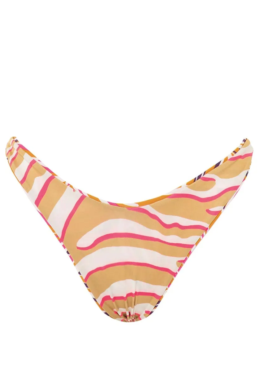 Maaji Caramel Foliage Splendourous High Leg Bikini Bottom Maaji