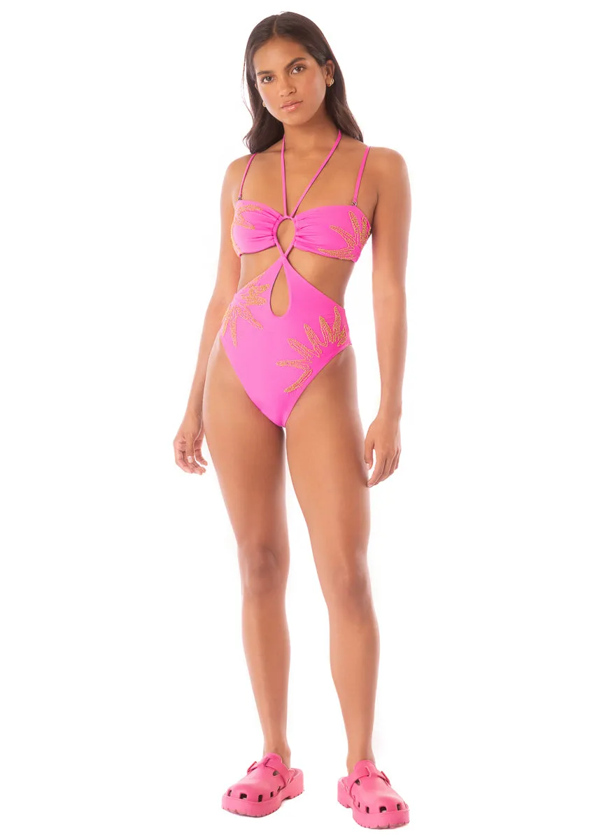 Maaji Caramel Sun Sloane Cut Out One Piece Maaji