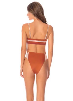 Maaji Chai Latte Chestnuts Suslik High Rise Classic Bikini Bottom Maaji