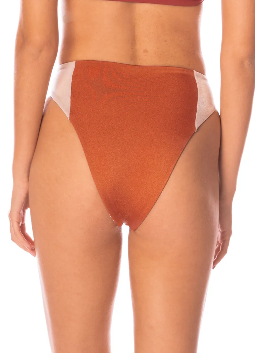 Maaji Chai Latte Chestnuts Suslik High Rise Classic Bikini Bottom Maaji