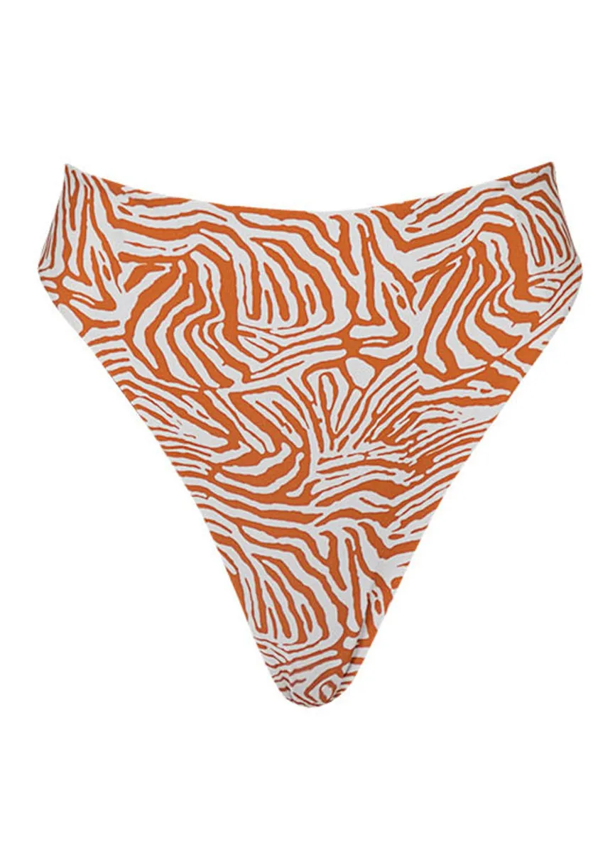 Maaji Chai Latte Chestnuts Suslik High Rise Classic Bikini Bottom Maaji