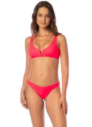 Maaji Coral Crush Victoria V Wire Bralette Bikini Top Maaji