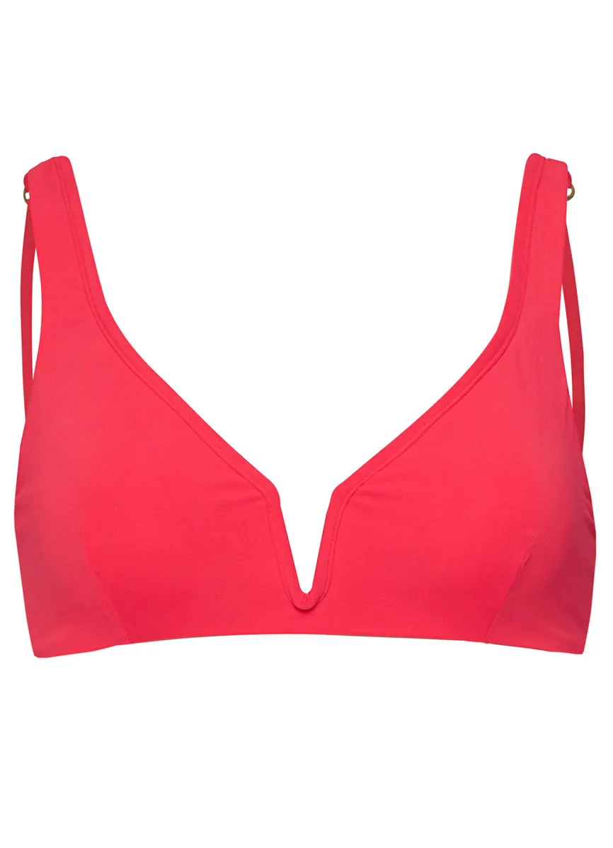 Maaji Coral Crush Victoria V Wire Bralette Bikini Top Maaji