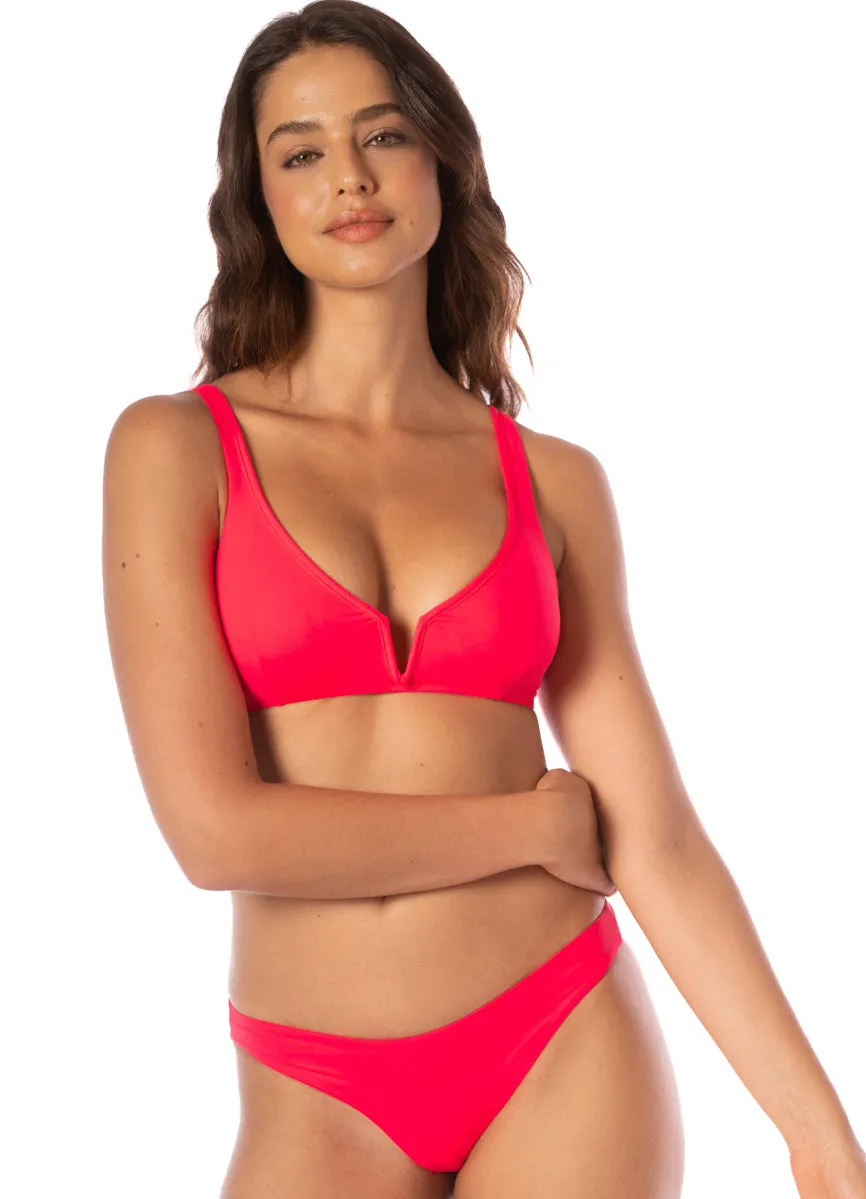 Maaji Coral Crush Victoria V Wire Bralette Bikini Top Maaji