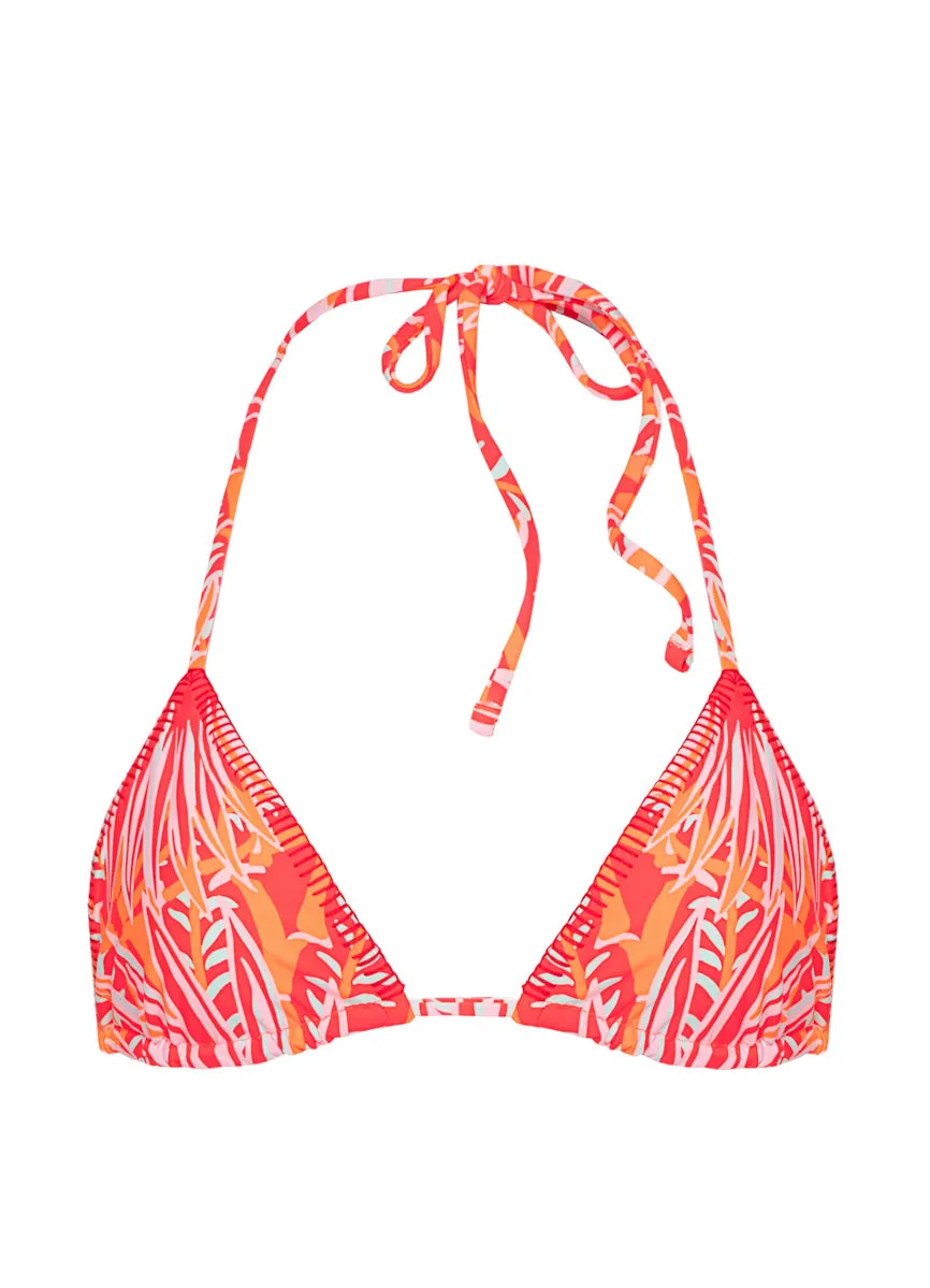 Maaji Coral Foliage Balmy Sliding Triangle Bikini Top Maaji