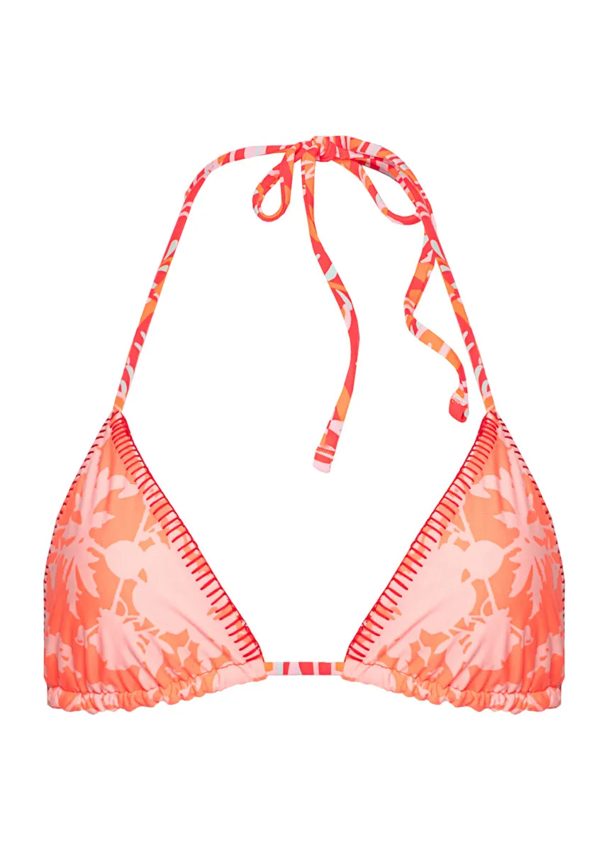 Maaji Coral Foliage Balmy Sliding Triangle Bikini Top Maaji