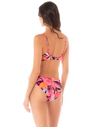 Maaji Coral Leafy Sublimity Regular Rise Classic Bikini Bottom Maaji