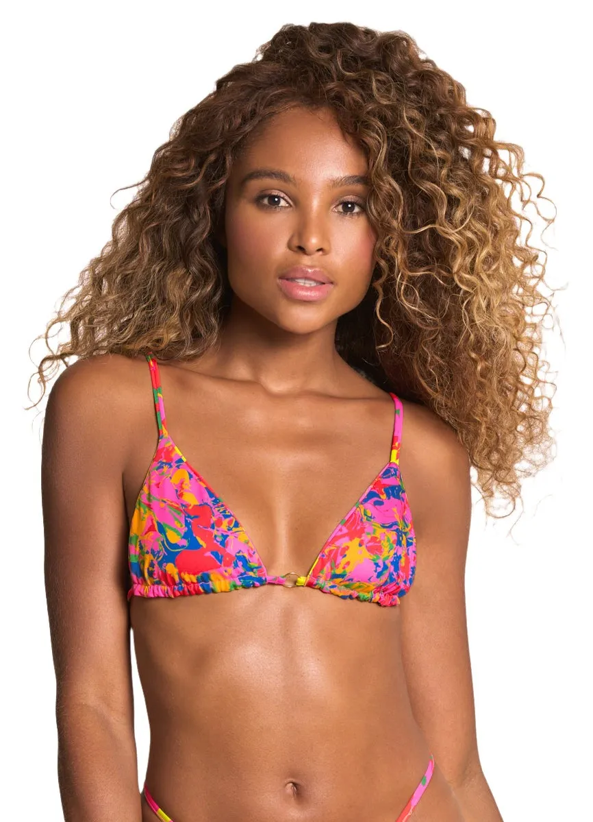 Maaji Crayonflower Coco Sliding Triangle Bikini Top Maaji