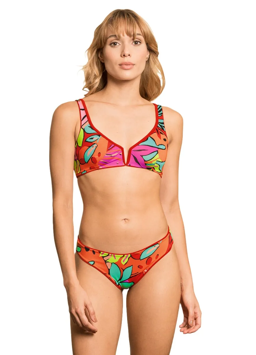 Maaji Crimson Sublimity Classic Bikini Bottom Maaji
