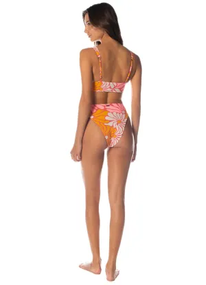 Maaji Dali Flowers Donna Sporty Bralette Bikini Top Maaji