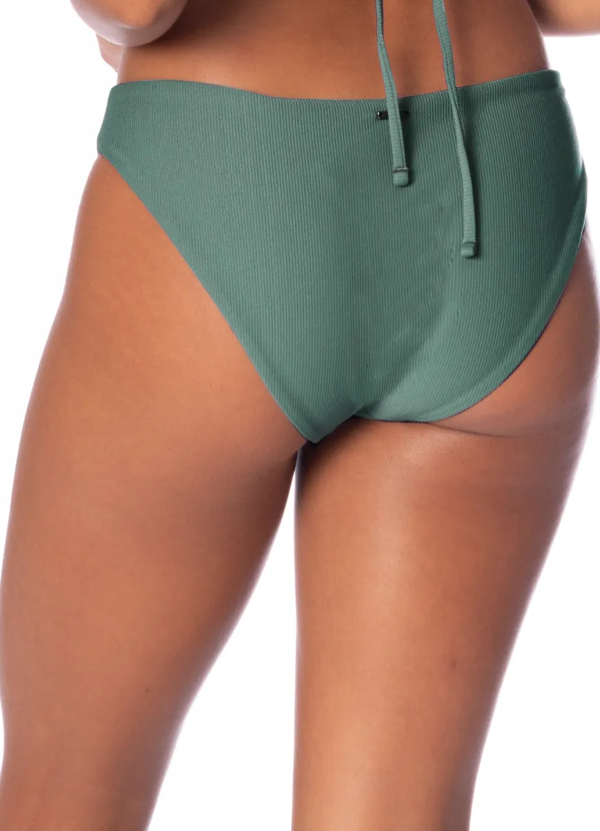Maaji Eucalyptus Green Sublimity Regular Rise Classic Bikini Bottom Maaji