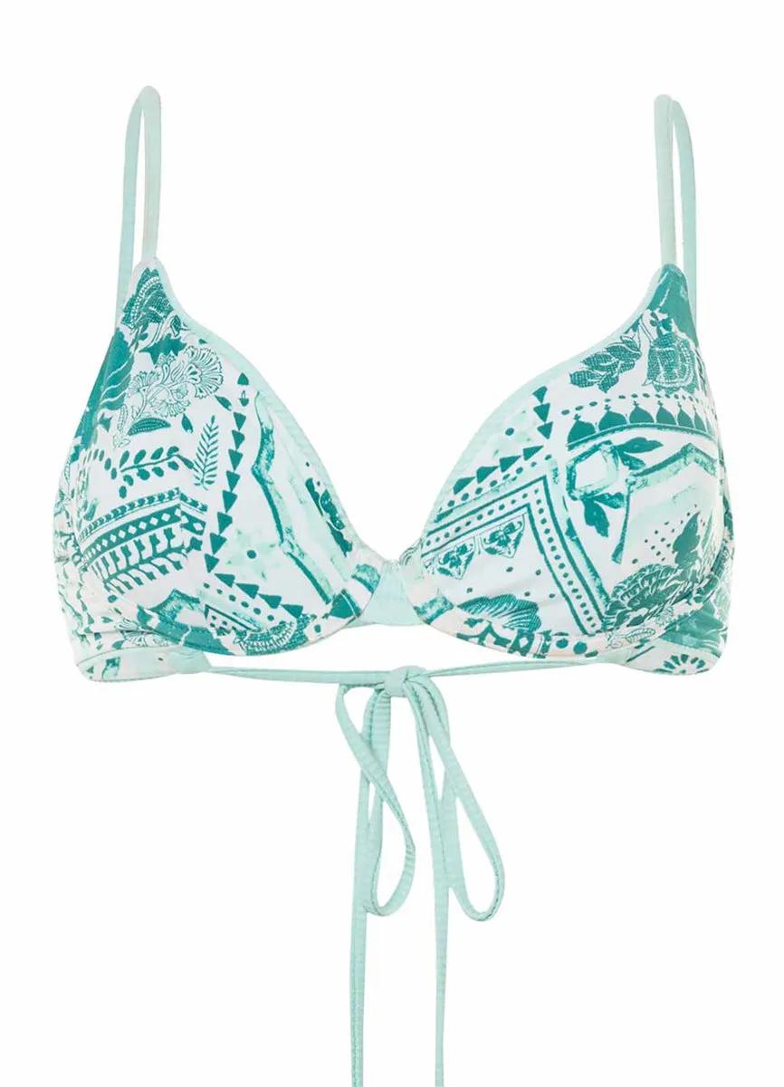 Maaji Fair Aqua Dainty Unmolded Underwire Bikini Top Maaji