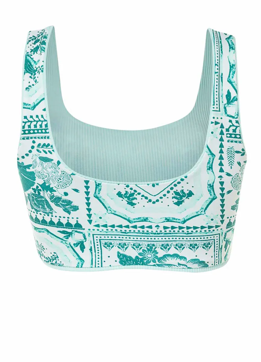 Maaji Fair Aqua Izzy Sporty Bralette Bikini Top Maaji