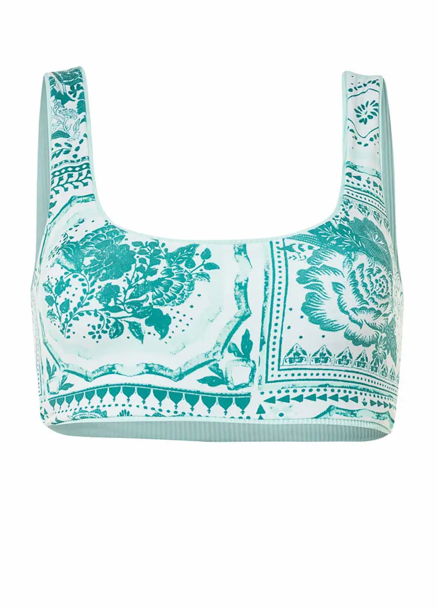 Maaji Fair Aqua Izzy Sporty Bralette Bikini Top Maaji