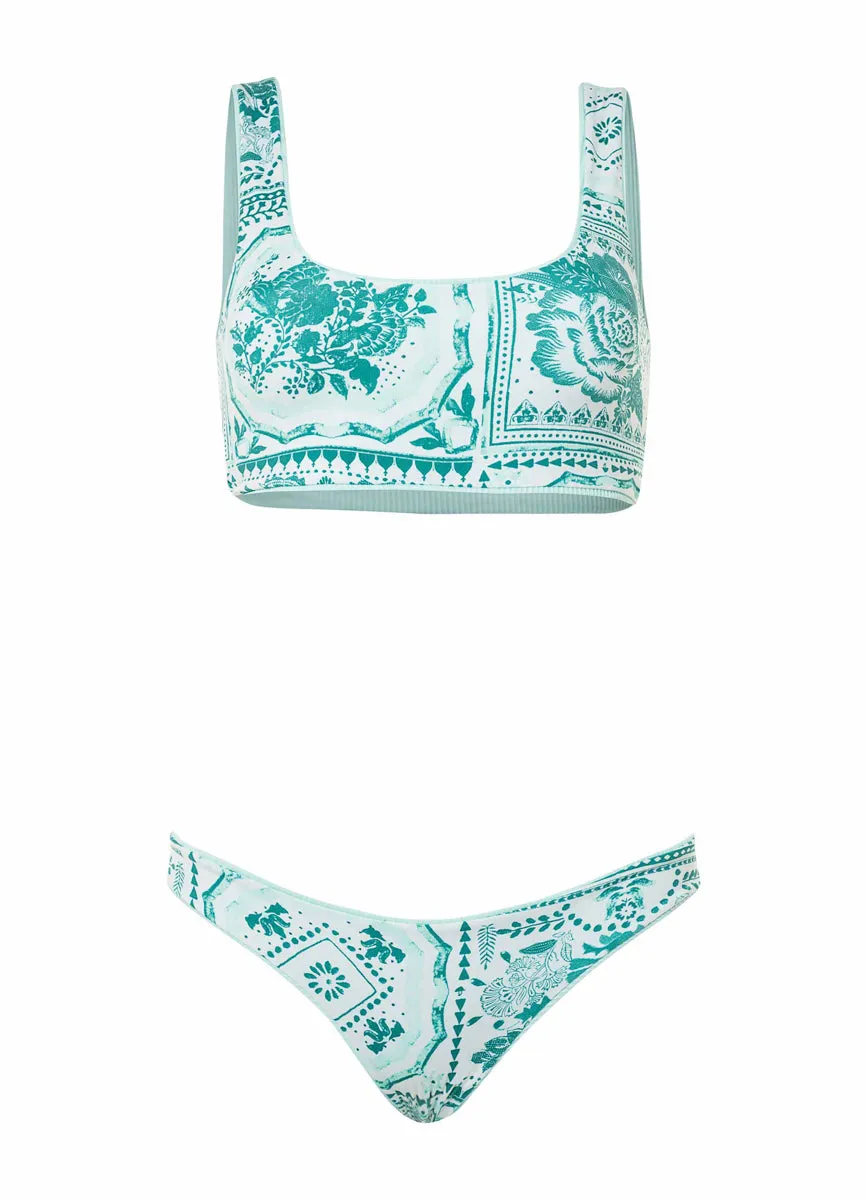 Maaji Fair Aqua Izzy Sporty Bralette Bikini Top Maaji