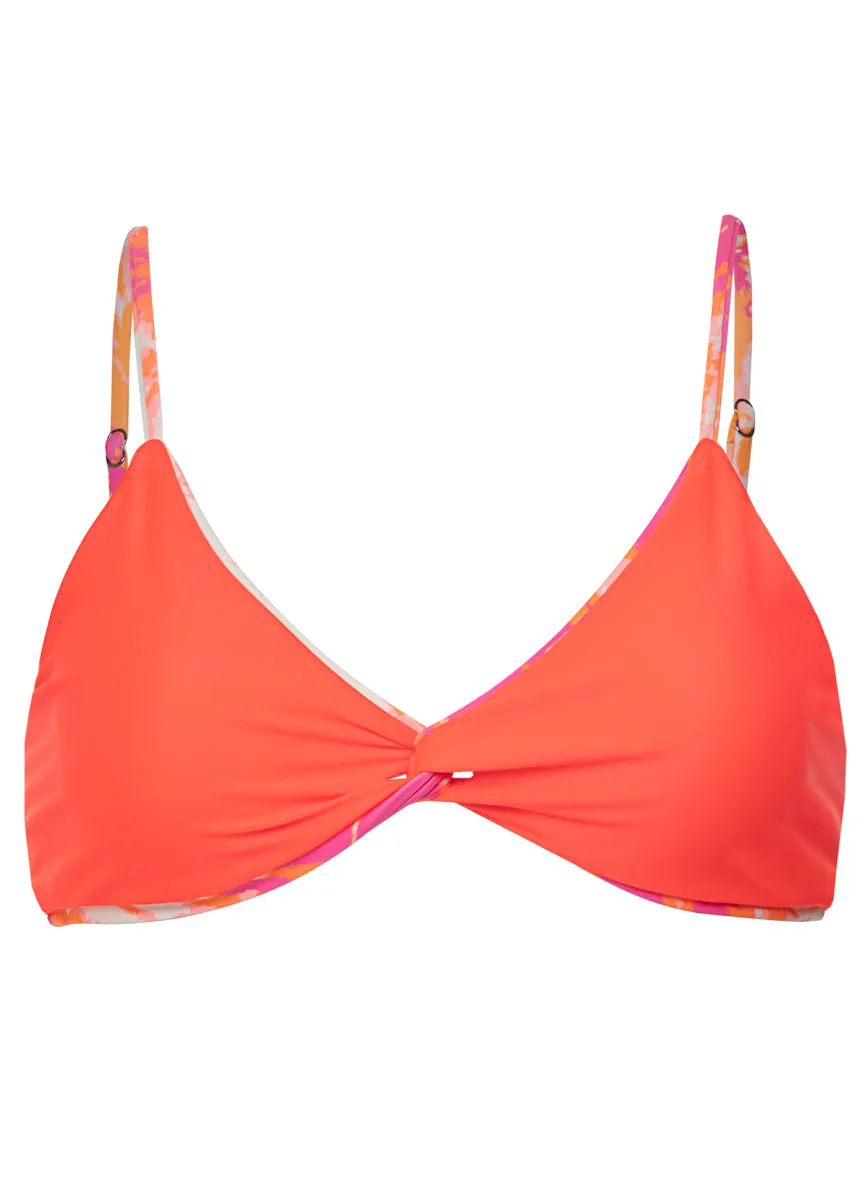 Maaji Flamingo Swirl Twisted Classic Bralette Bikini Top Maaji