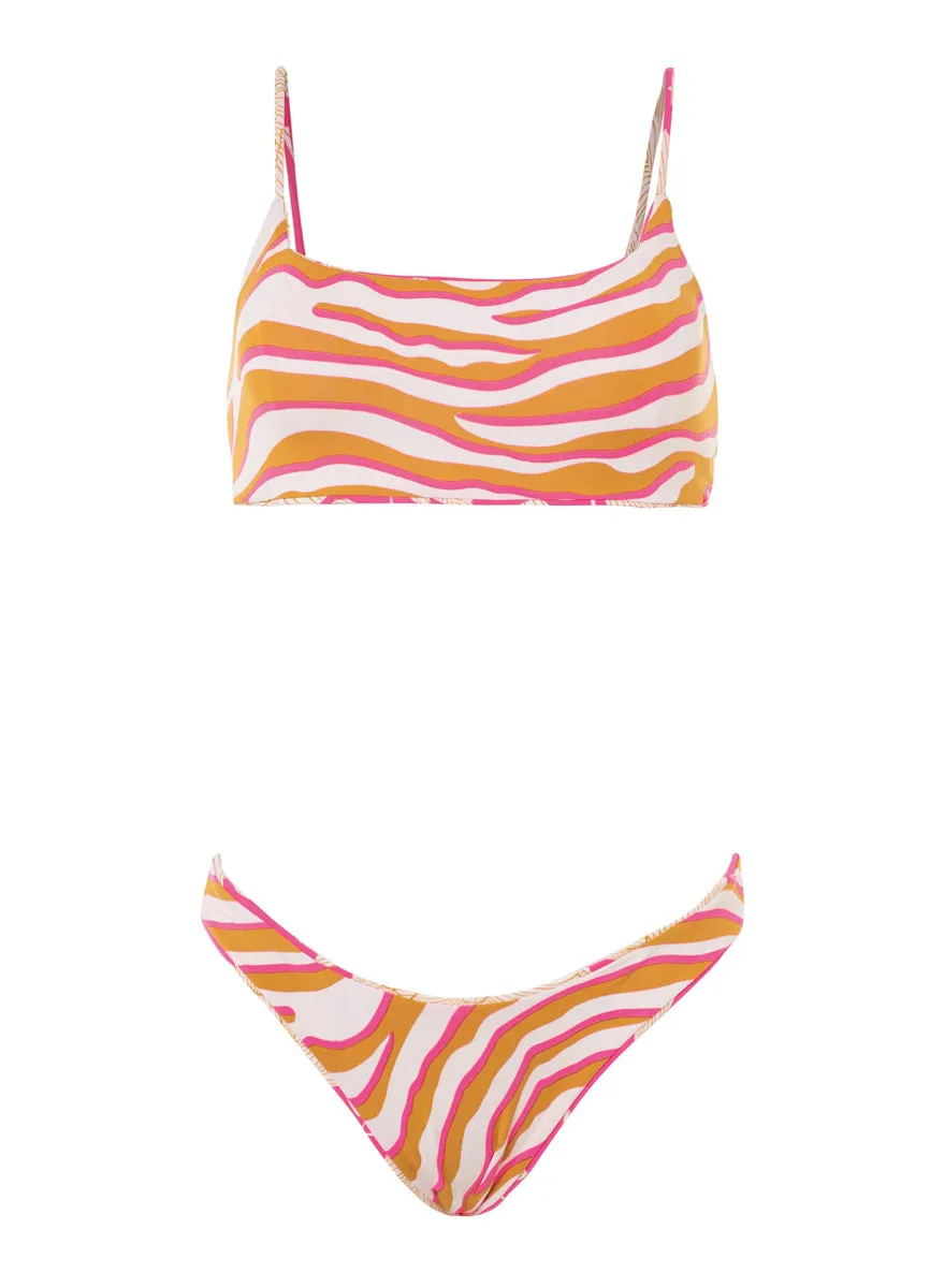 Maaji Floral Duo Zayla Sporty Bralette Bikini Top Maaji