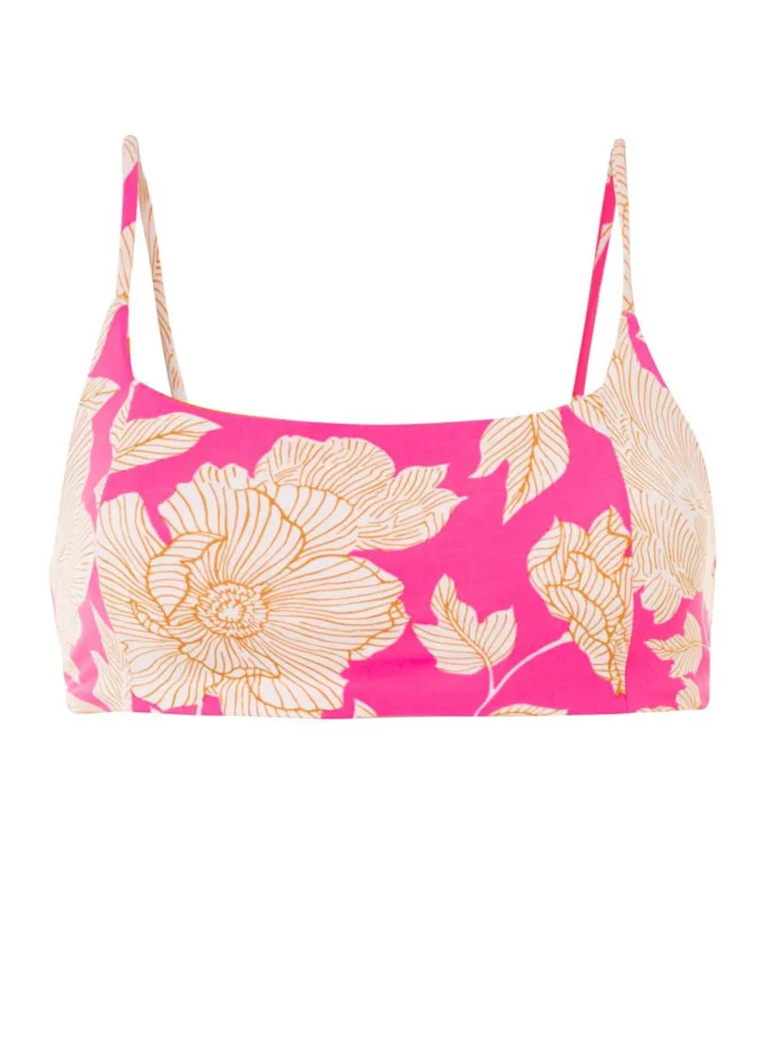 Maaji Floral Duo Zayla Sporty Bralette Bikini Top Maaji