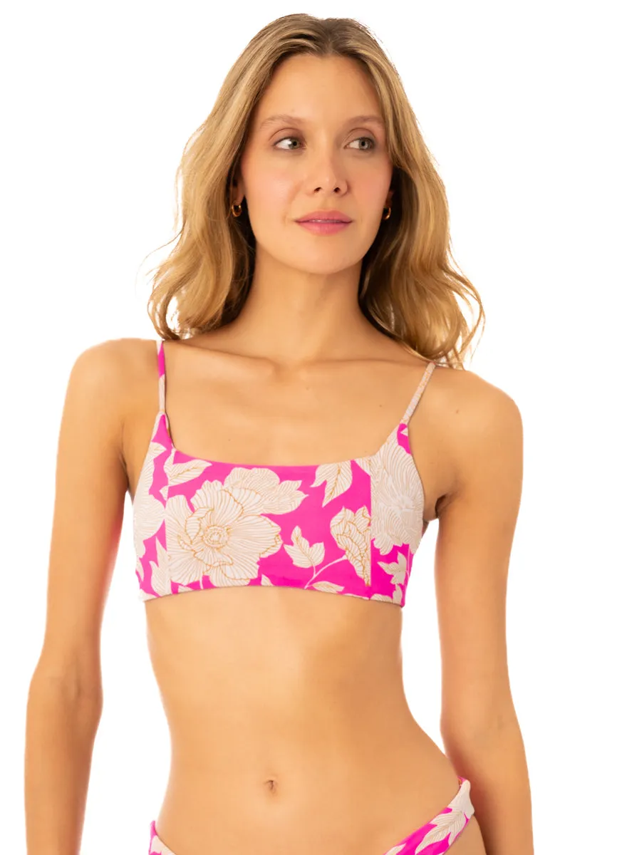 Maaji Floral Duo Zayla Sporty Bralette Bikini Top Maaji