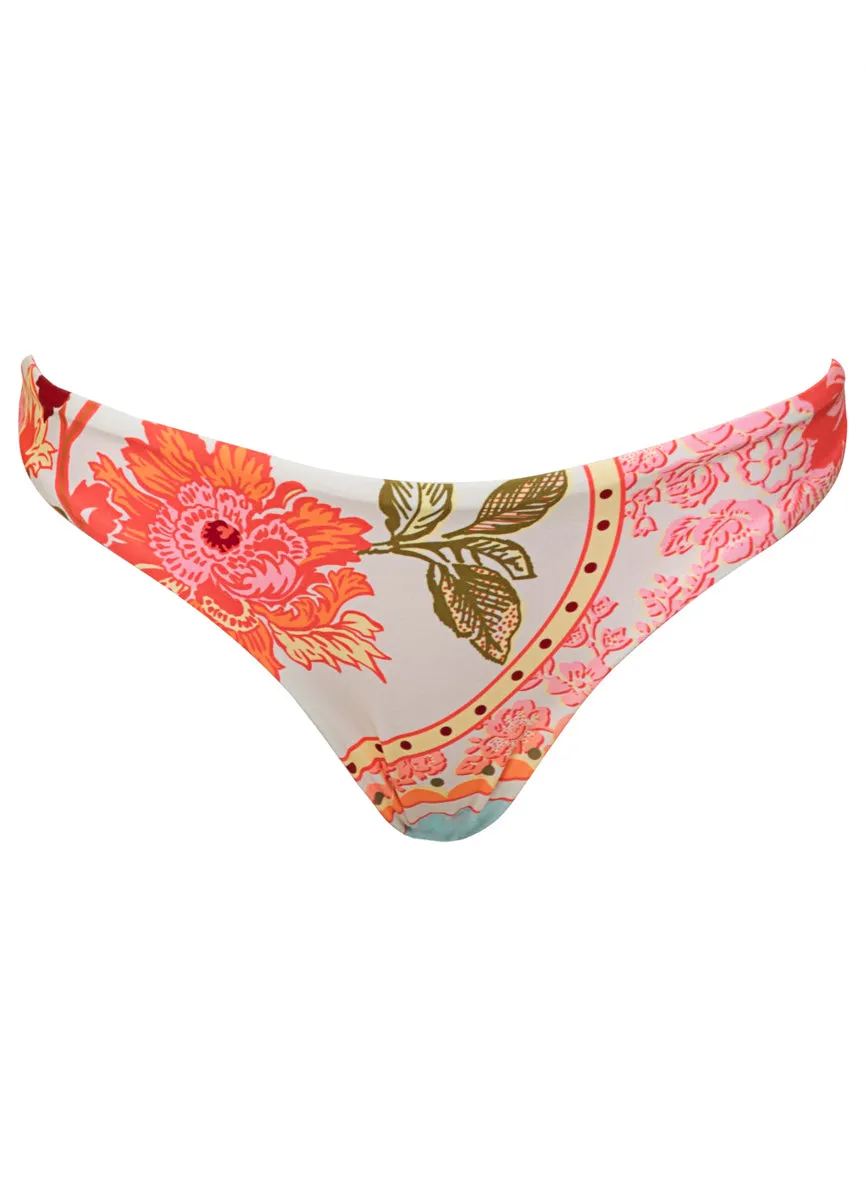 Maaji Floral Groove Flirt Low Rise Thin Side Bikini Bottom Maaji