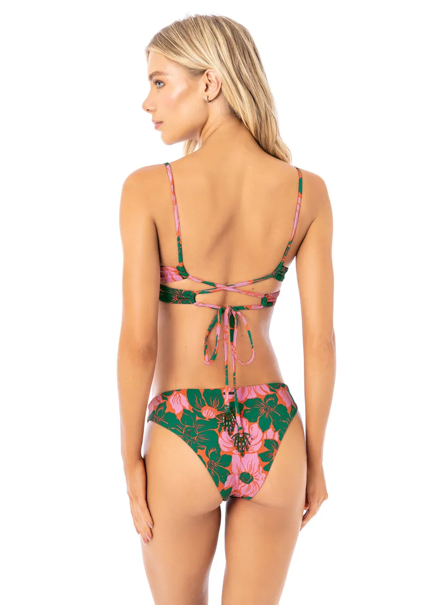 Maaji Floral Stamp Tribe Unmolded Underwire Bikini Top Maaji