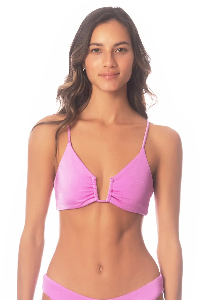 Maaji Fondant Pink Bia U Wire Bralette Bikini Top Maaji