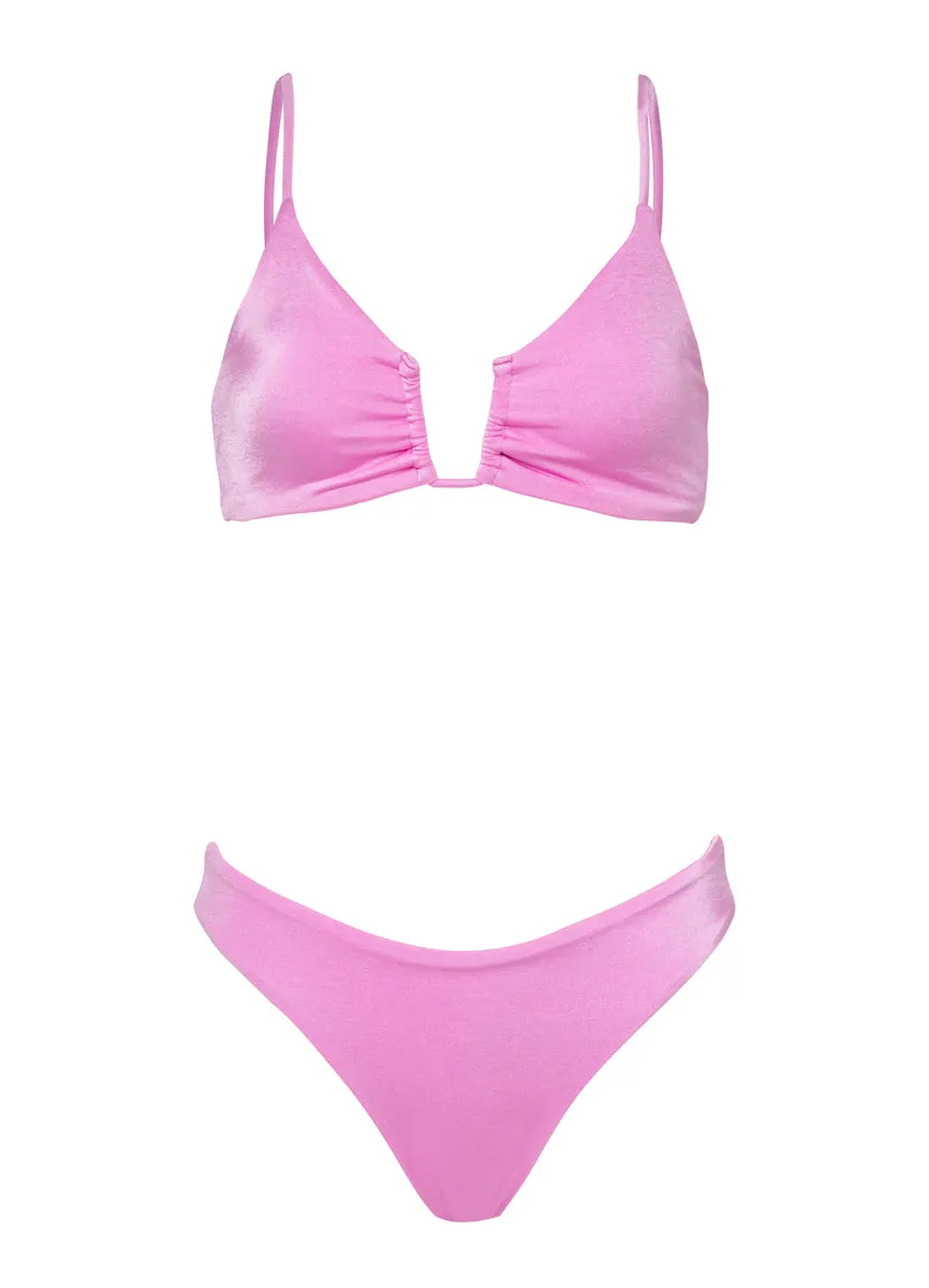 Maaji Fondant Pink Sublimity Regular Rise Classic  Bikini Bottom Maaji