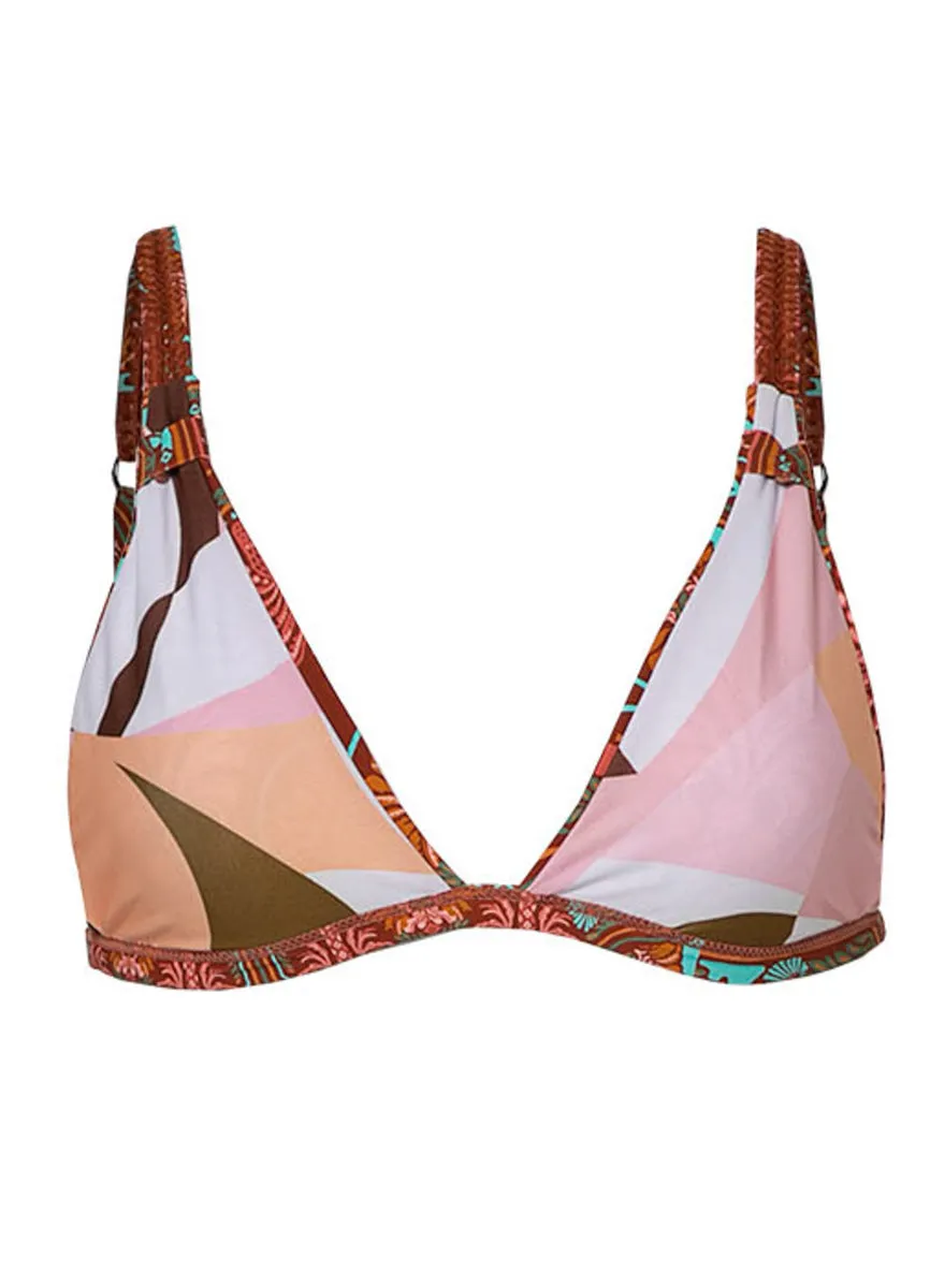 Maaji Garden Engraving Amia Fixed Triangle Bikini Top Maaji