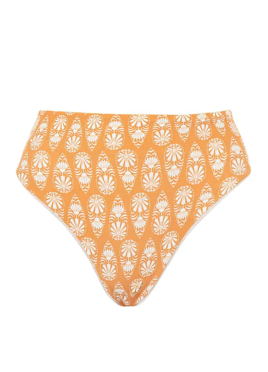 Maaji Golden Shine Suzy Q High Rise/High Leg Bikini Bottom Maaji