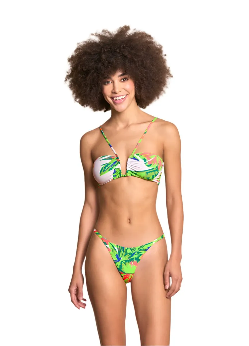 Maaji Greenleaf Ursule V Wire Bandeau Bikini Top Maaji