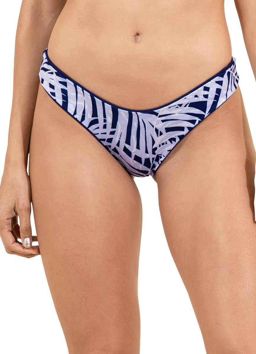 Maaji Indigo Blue Journey Double V Bikini Bottom Maaji