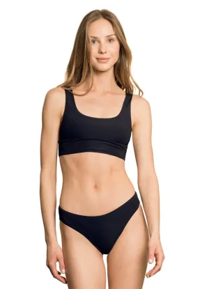 Maaji Jade Black Donna Sporty Bralette Bikini Top Maaji