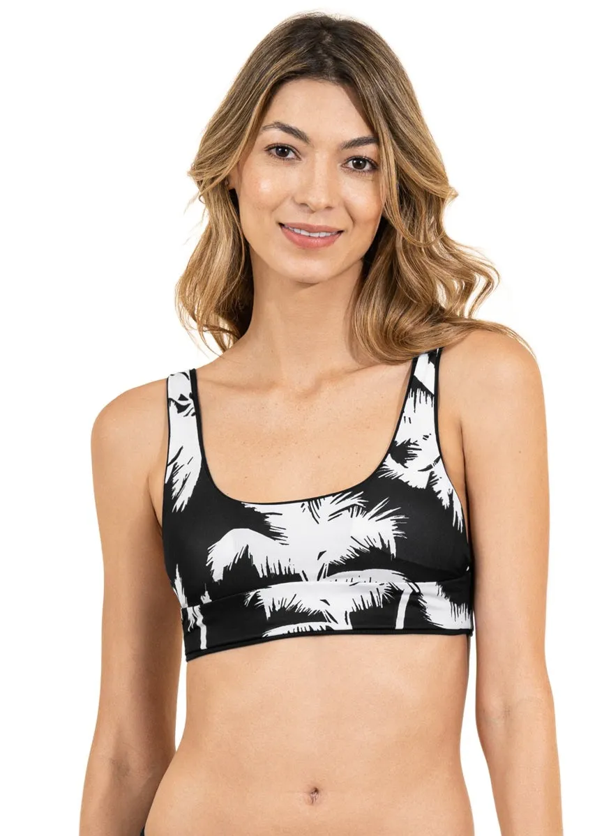 Maaji Jade Black Donna Sporty Bralette Bikini Top Maaji