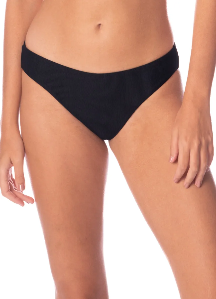Maaji Jade Black Sublimity Regular Rise Classic Bikini Bottom Maaji