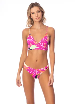 Maaji Jungle Reef Copilot Long Line Triangle Bikini Top Maaji
