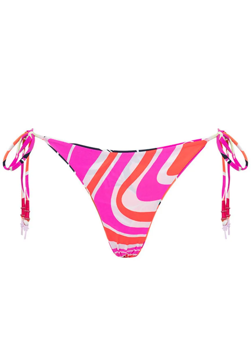 Maaji Jungle Reef Sunning Low Rise Tie Side Bikini Bottom Maaji