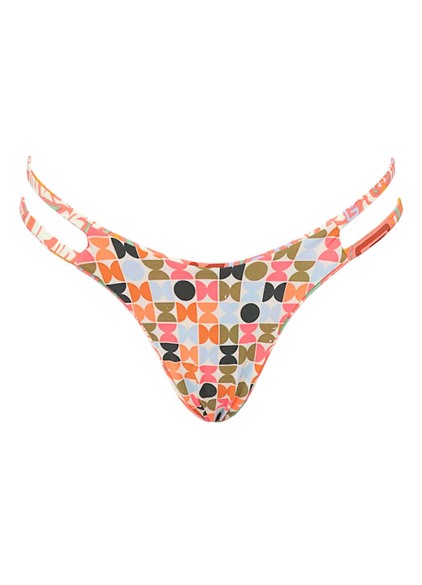 Maaji Kaleidoscope Splenia Regular Rise Thin Side Bikini Bottom Maaji