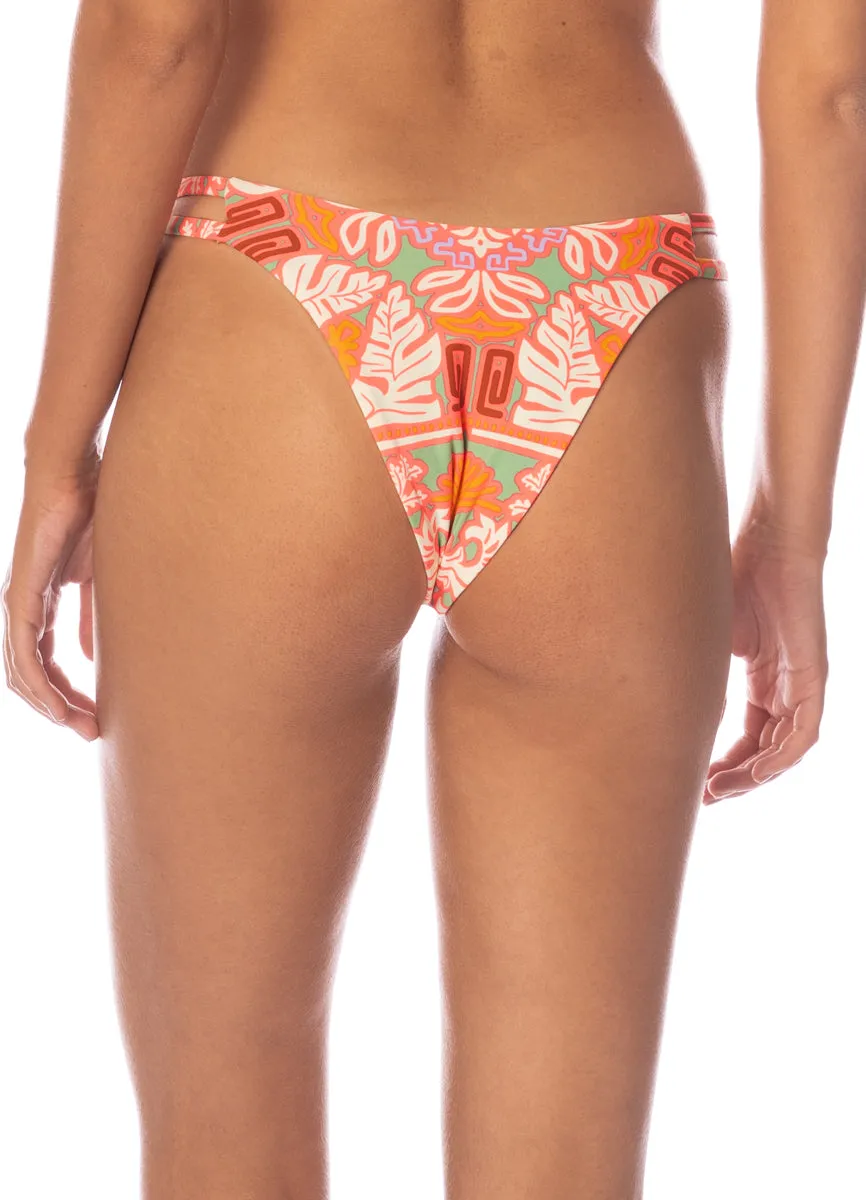 Maaji Kaleidoscope Splenia Regular Rise Thin Side Bikini Bottom Maaji