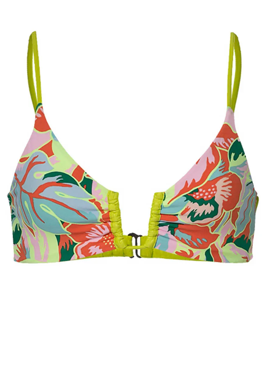 Maaji Lime Green Bia U Wire Bralette Bikini Top Maaji
