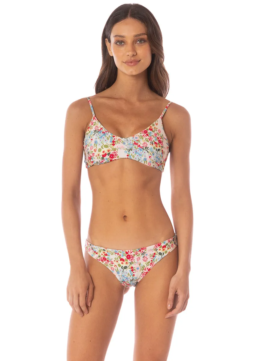 Maaji Love In Bloom Iconic  Low Rise Thin Side Bikini Bottom Maaji