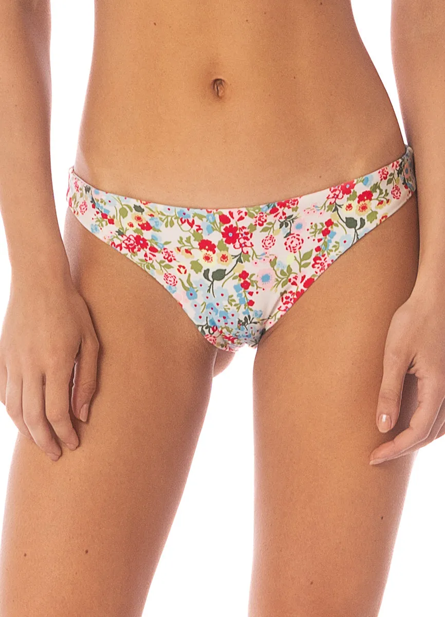 Maaji Love In Bloom Iconic  Low Rise Thin Side Bikini Bottom Maaji