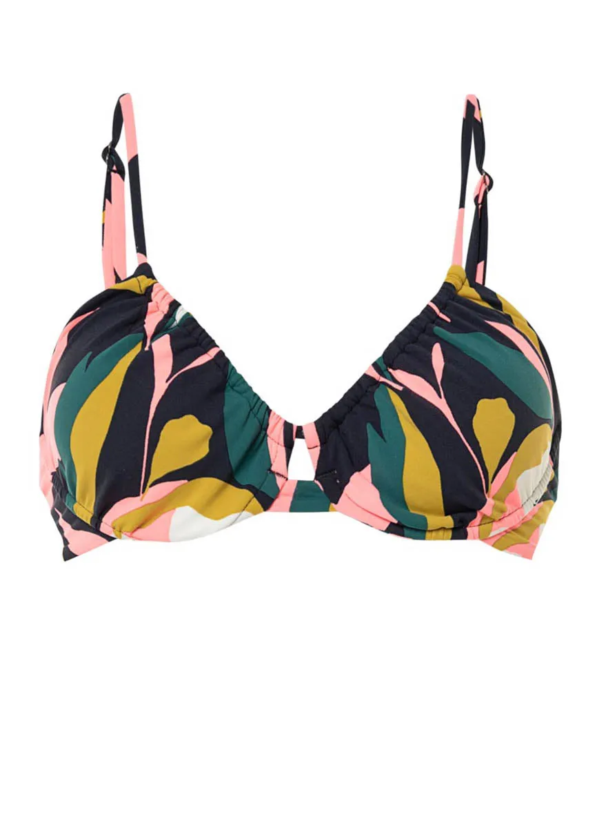 Maaji Lush Leaves Jady Unmolded Underwire Bikini Top Maaji