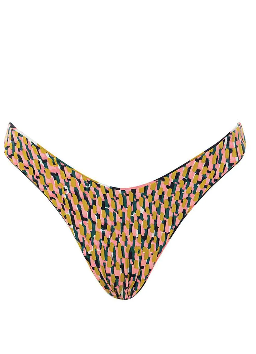 Maaji Lush Leaves Splendour High Leg Bikini Bottom Maaji