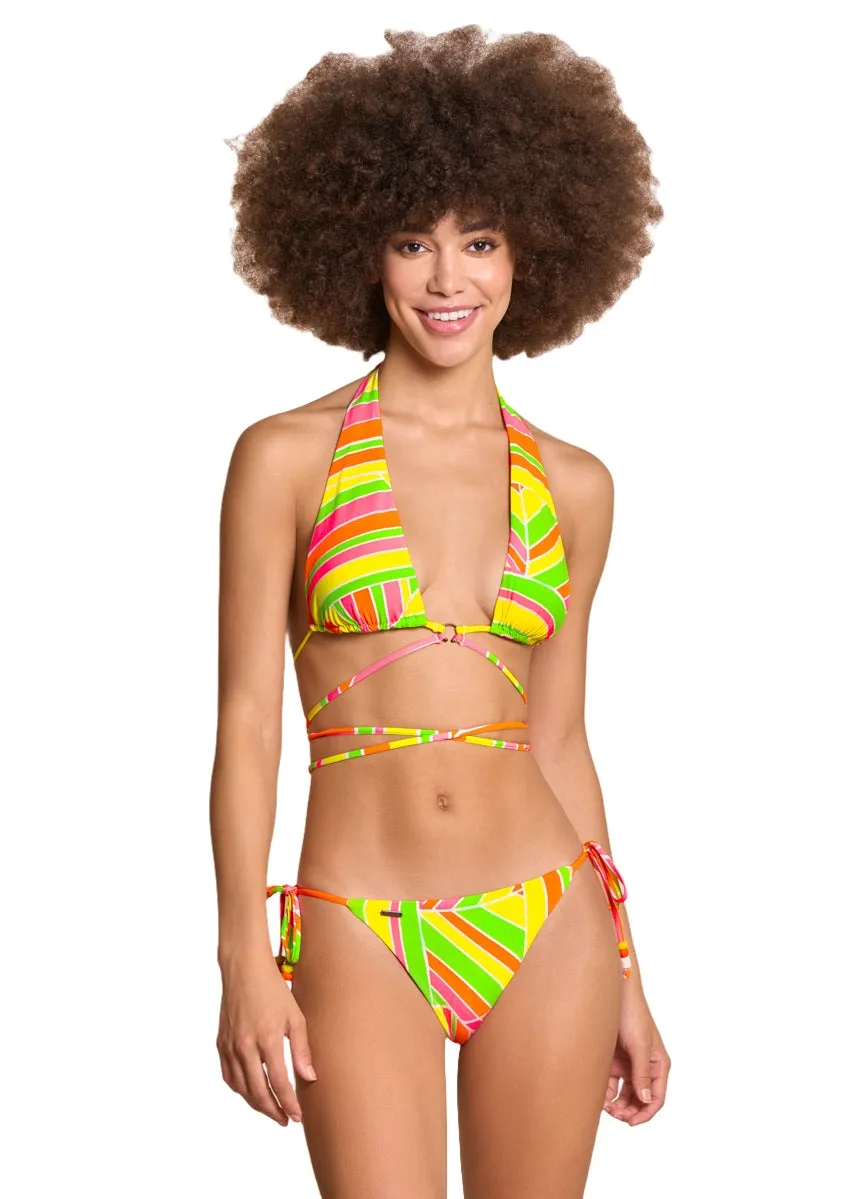 Maaji Magnetic Super 70S Sliding Halter Bikini Top Maaji