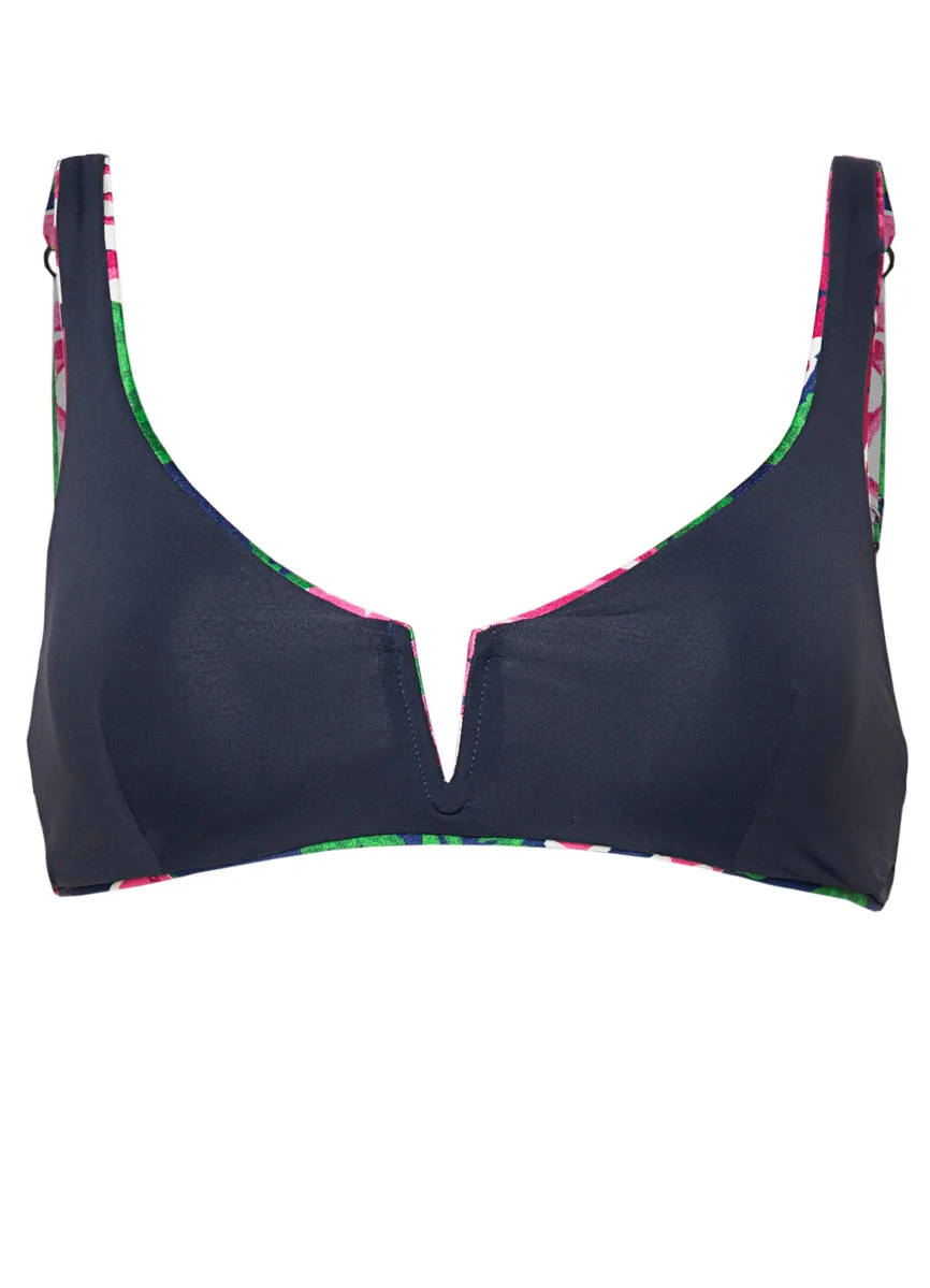 Maaji Meadow Roses Victories V Wire Bralette Bikini Top Maaji