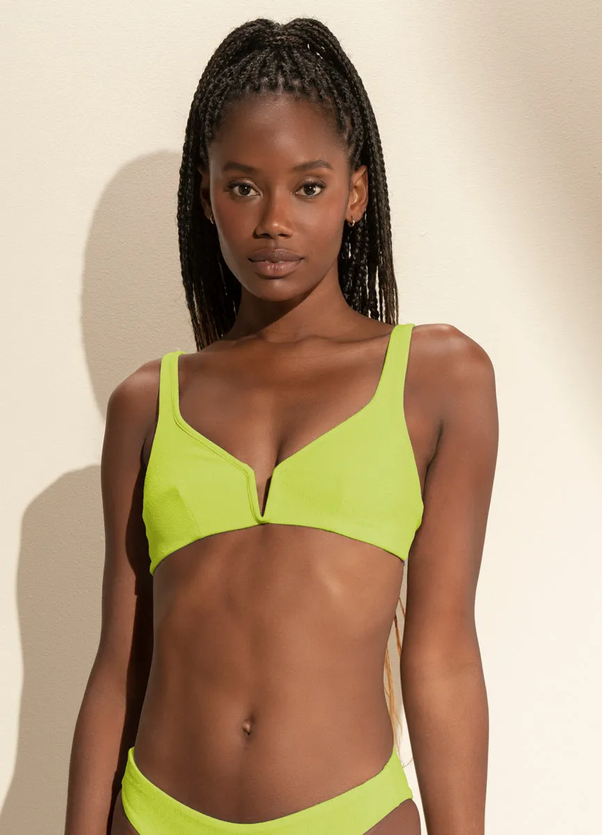 Maaji Mellow Green Victory V Wire Bralette Bikini Top Maaji