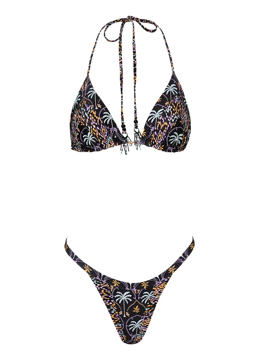 Maaji Midnight Palm Alana Sliding Triangle Bikini Top Maaji
