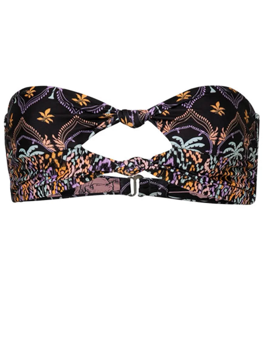 Maaji Midnight Palm Selene Strapless Bandeau Bikini Top Maaji